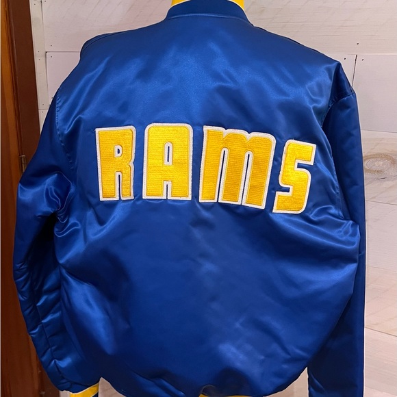 LA Rams Vintage Los Angeles Rams Starter Jacket 90s NFL Satin Bomber. EUC - Picture 2 of 8